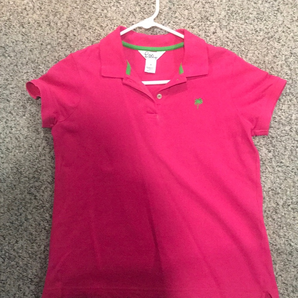 Woman’s pink Lilly Pulitzer polo sz medium